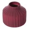 Fabulaxe 5 H Decorative Ceramic Sculpture Channeled Centerpiece Table Vase, Brick Red QI004055.RD - alternate 5